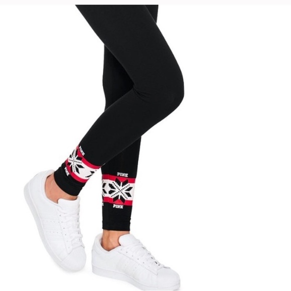 Holiday Set ! Campus Tee &  Leggings from VS Pink Nation - Picture 4 of 6